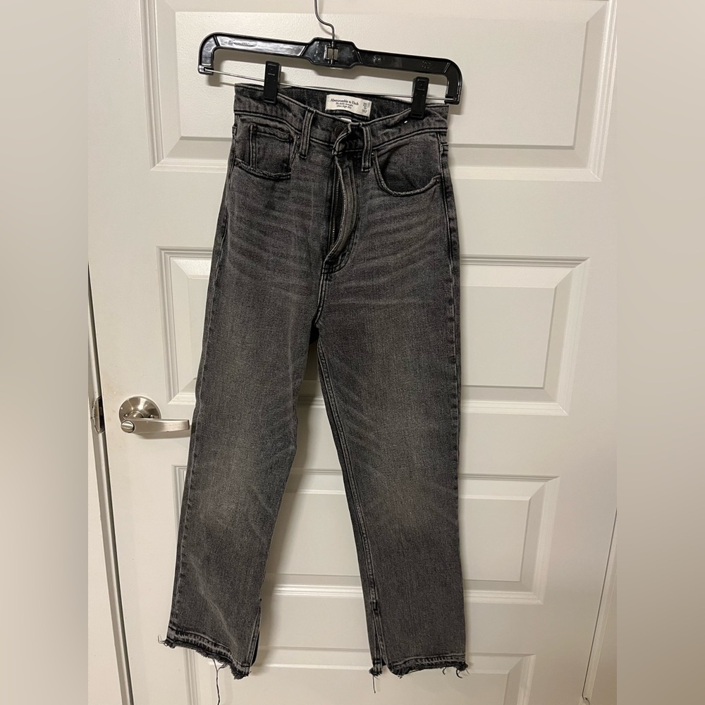 Abercrombie & Fitch Gray High-Rise Jeans